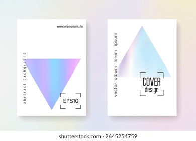 Fluido de geometria. Folhas E Tiras, Em Pérolas. Ilustração isolada dos anos 90. Vetor gráfico. Panfleto cor-de-rosa. Textura Holográfica. Conceito do Chrome. Fluido de geometria azul