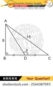 Geometry, geometric concepts, High school, middle school, exam question template, numerical lessons, verbal lessons, Next generation problems, for teachers, editable