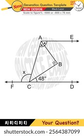 Geometry, geometric concepts, High school, middle school, exam question template, numerical lessons, verbal lessons, Next generation problems, for teachers, editable