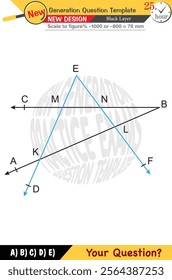 Geometry, geometric concepts, High school, middle school, exam question template, numerical lessons, verbal lessons, Next generation problems, for teachers, editable