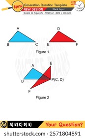 Geometry, geometric concepts, High school, middle school, exam question template, numerical lessons, verbal lessons, Next generation problems, for teachers, editable