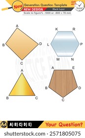 Geometry, geometric concepts, High school, middle school, exam question template, numerical lessons, verbal lessons, Next generation problems, for teachers, editable