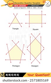 Geometry, geometric concepts, High school, middle school, exam question template, numerical lessons, verbal lessons, Next generation problems, for teachers, editable