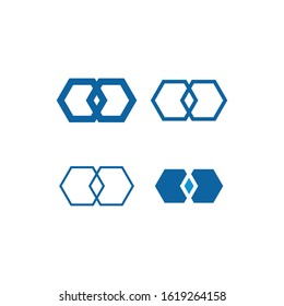 Geometry Geometric Shape Connection Icon Set for Logo Finance Technology Fashion Health Healthcare Product all Business Company
