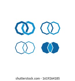 Geometry Geometric Shape Connection Icon Set for Logo Finance Technology Fashion Health Healthcare Product all Business Company