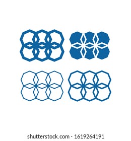 Geometry Geometric Shape Connection Icon Set for Logo Finance Technology Fashion Health Healthcare Product all Business Company