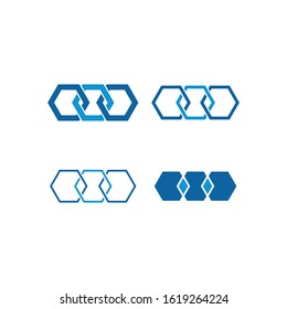 Geometry Geometric Shape Connection Icon Set for Logo Finance Technology Fashion Health Healthcare Product all Business Company