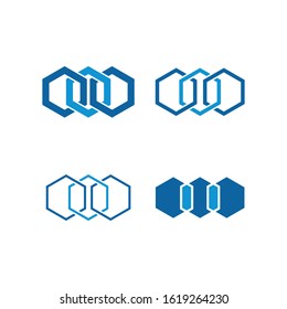 Geometry Geometric Shape Connection Icon Set for Logo Finance Technology Fashion Health Healthcare Product all Business Company