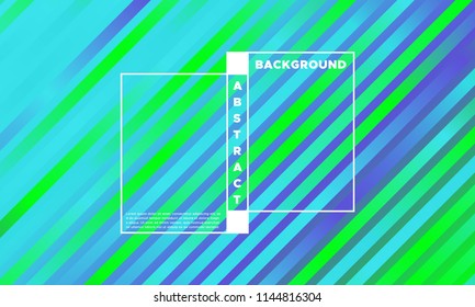 Geometry with Gradient in Blue, Green and Violet Colors. Simple Abstract Background with Glow Effect. EPS10 Vector. Illustration with Lines. Abstract Geometry for Covers, Banners, Posters, Business.