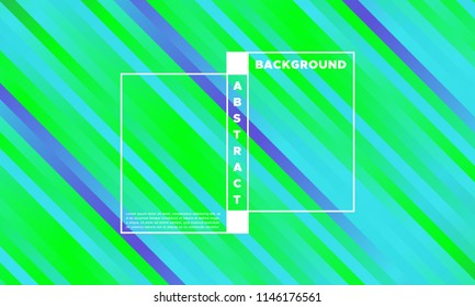 Geometry with Gradient in Blue, Green and Violet Colors. Simple Abstract Background with Glow Effect. EPS10 Vector. Illustration with Lines. Abstract Geometry for Covers, Banners, Posters, Business.