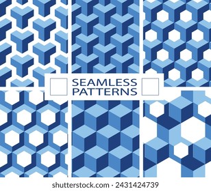 GEOMETRY GRAPHIC ABSTRACT SEAMLESS PATTERNS VECTOR