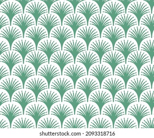 Geometry green texture classic modern repeat pattern,Vector Seamless Black and White Sunburst Shape Hand Drawn Lines in Circles Geometric Japanese Pattern Abstract Background
