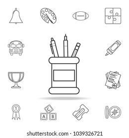geometry grunge icon. Detailed set of education outline icons. Premium quality graphic design. One of the collection icons for websites, web design, mobile app on white background
