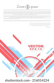 Geometry grunge tech minimal design. Vector background