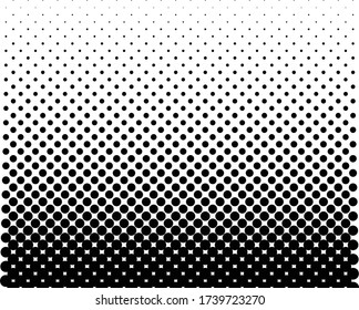 Geometry halftone circle pattern from big to small