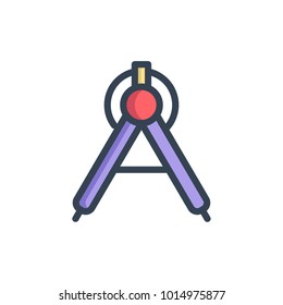 geometry icon. filled outline