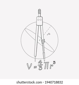 Geometry icon line element. Vector illustration of geometry icon line isolated on clean background for your web mobile app logo design.