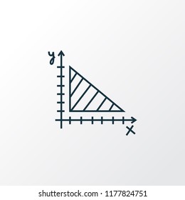 Geometry icon line symbol. Premium quality isolated math element in trendy style.