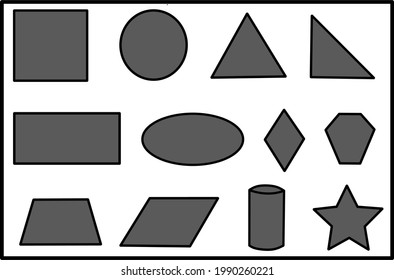 Juego de iconos de geometría para su negocio.
