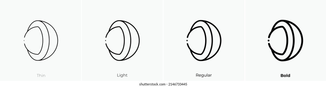 geometry icon. Thin, Light Regular And Bold style design isolated on white background