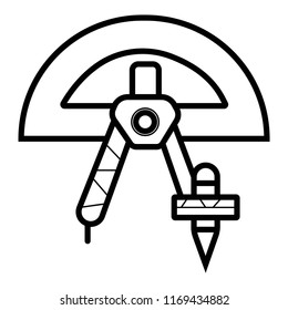 Geometry icon vector