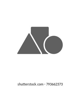 Geometry icon vector
