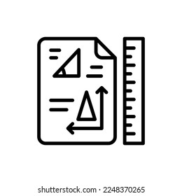 Geometry  icon in vector. Logotype