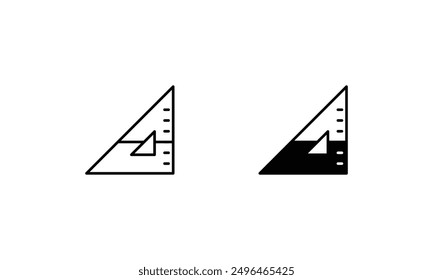 Geometry icons set vector stock illustration