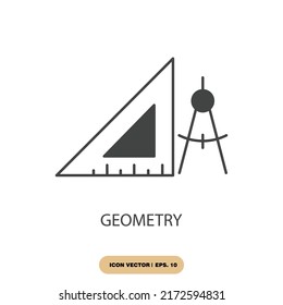 geometry icons  symbol vector elements for infographic web