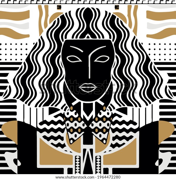 Geometry Illustration Black Girl Stock Vector Royalty Free 1964472280 Shutterstock 6406