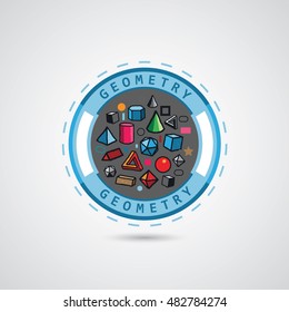 Geometry illustrative badge.