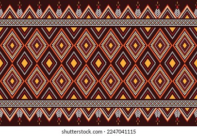 Geometry indigenous style seamless pattern. seamless ethnic pattern concept. Design for indigenous, fabric, boho, carpet, ikat, tribal, batik, texture, background, vector, illustration, pattern style.