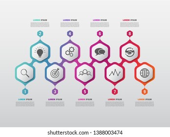 geometry info graphic background template