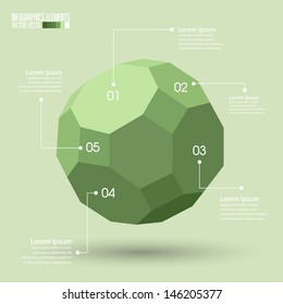 Geometry Infographic template vector 