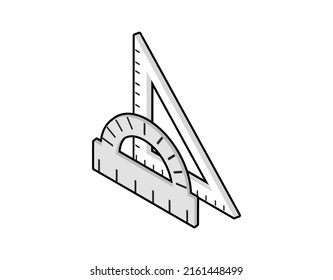 Geometry isometric design icon. Vector web illustration. 3d colorful concept