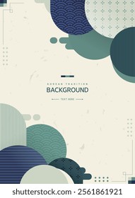 Geometry Korean Traditional Background Illustration