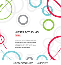 Geometry light color background. Minimal vector circle background. Presentation background. 