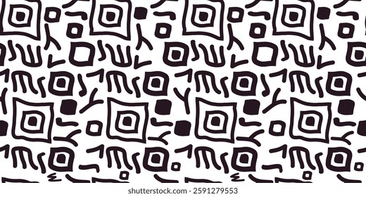 Geometry Line art seamless Pattern Design