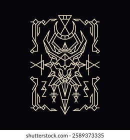 Geometry Line The Darkness Badge for apparel, merchandise, or other