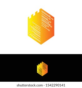 the geometry of the logo concept for business or the web
