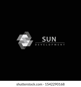 the geometry of the logo concept for business or the web