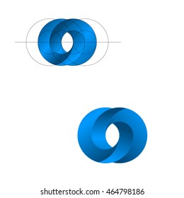 Geometry logo concept. Template project. Modern style.