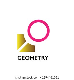 geometry logo, icon for company.