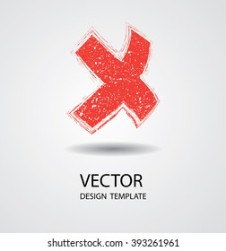 Geometry Logo Icon . Grunge 