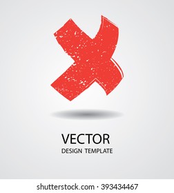 Geometry Logo Icon . Grunge Logo