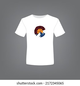 Geometry lowpoly  Illustration Suitable for printing on a t-shirt