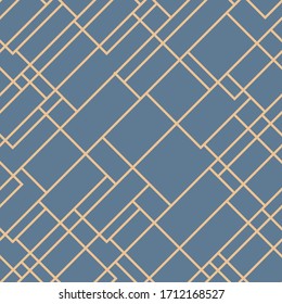 Geometry Luxurious Seamless Pattern with Ornament Style. Vintage Concept Suitable for Wallpaper, Card, Invitation, Printing Art, Vector Background