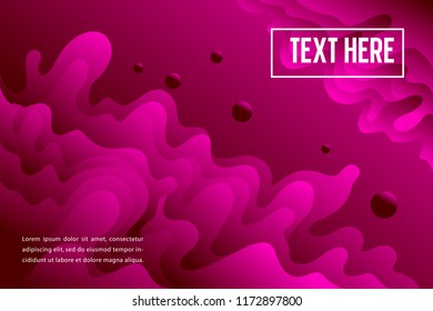 Geometry Magenta Background Elegant Gradient Pop Art Dynamic Dimensional Composition Splash Vector EPS10