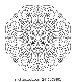 geometría mandala para embalaje o visualización mandala design