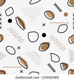 Geometry memphis pattern. Design for wall decoration, postcard, poster, brochure, shirt, etc